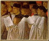 Singers in procession at San Marco, Venice
